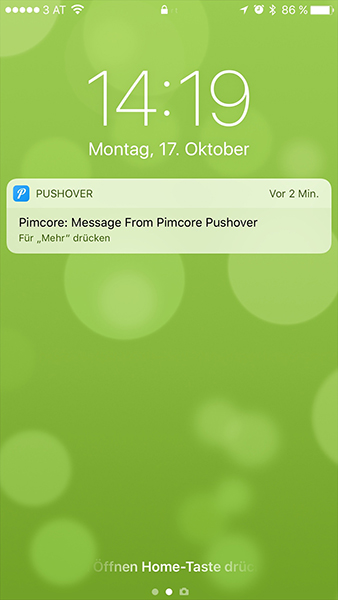 iPhone Push Message