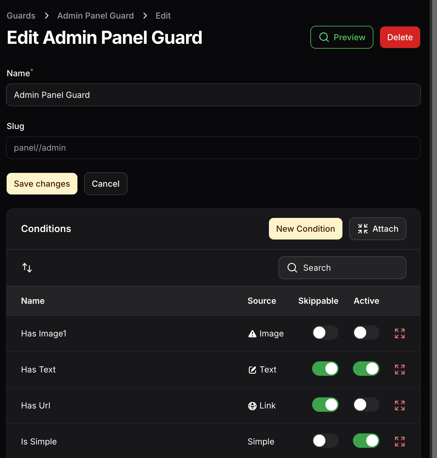Guard Edit