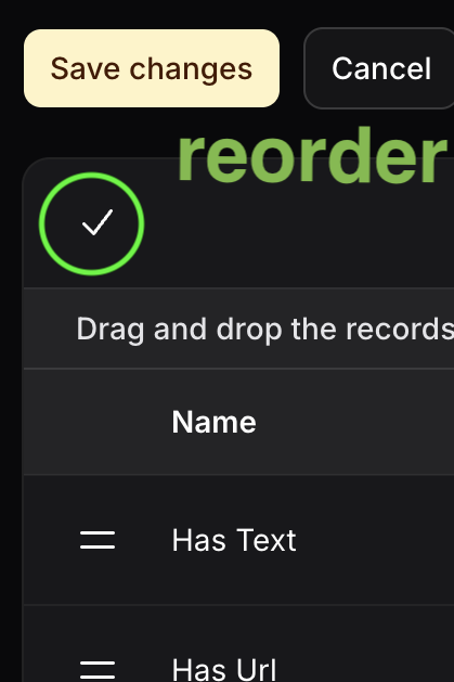 Reorder
