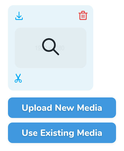 Selecting existing media 2