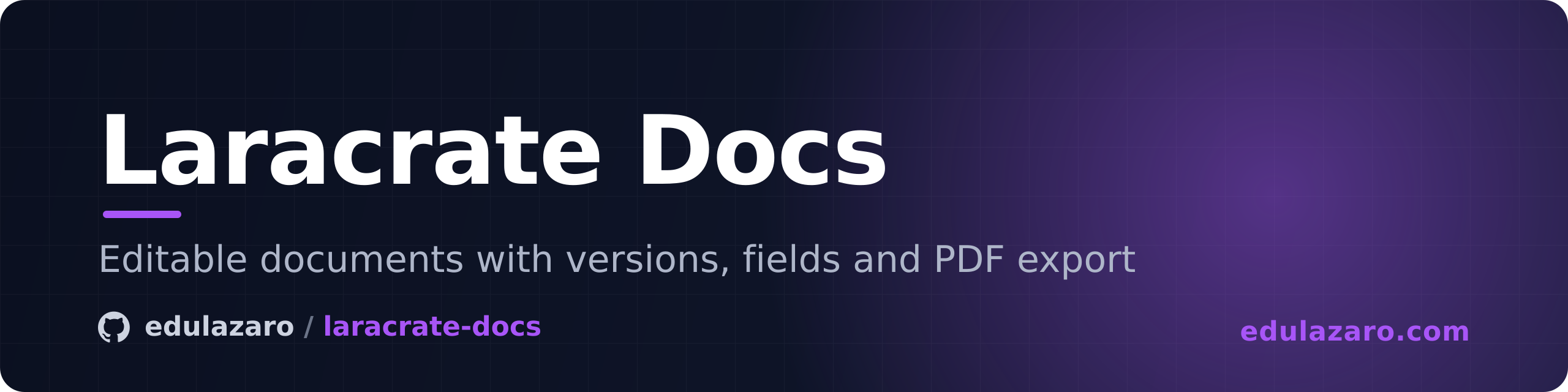 Laracrate Docs