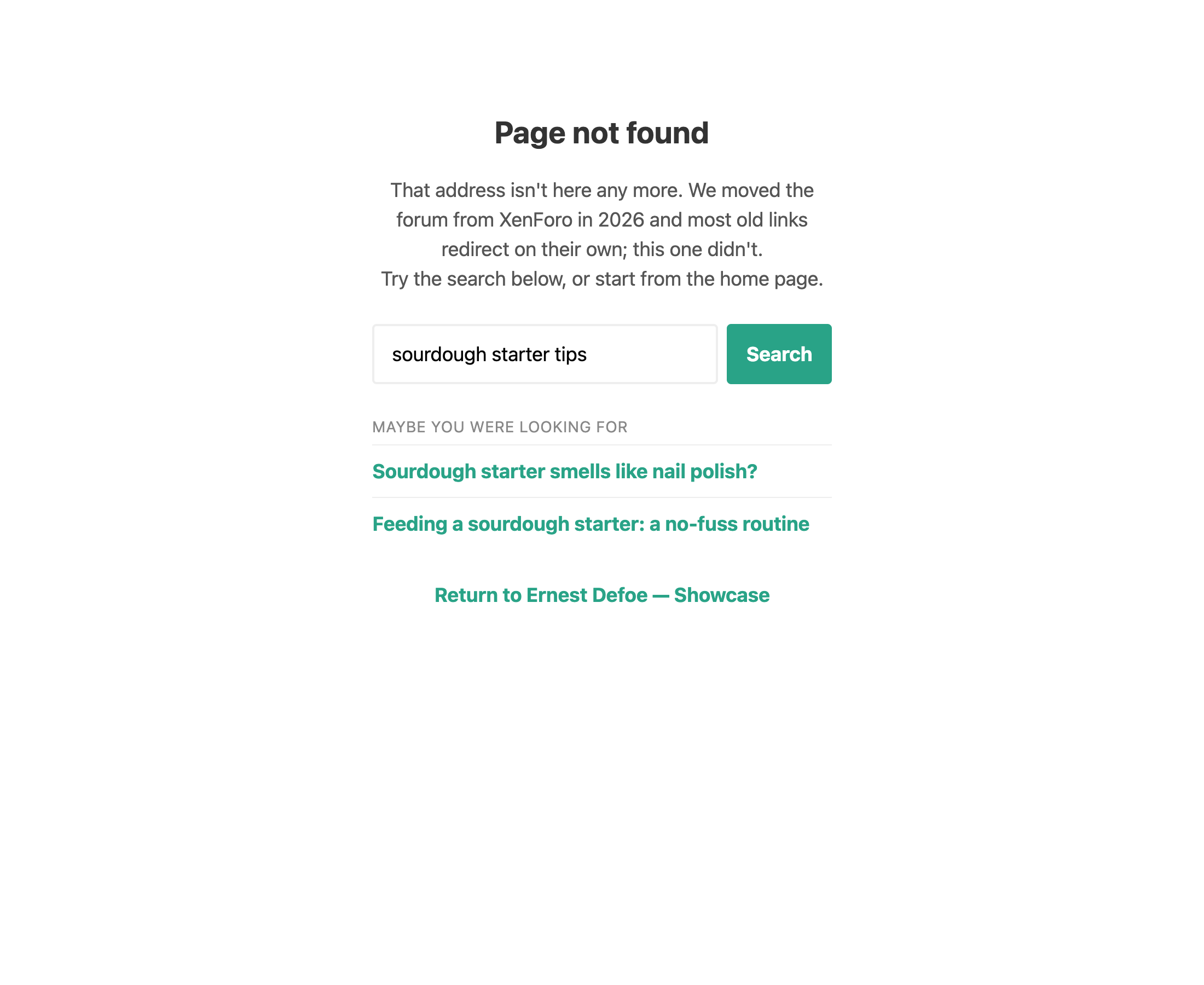 The friendlier page not found