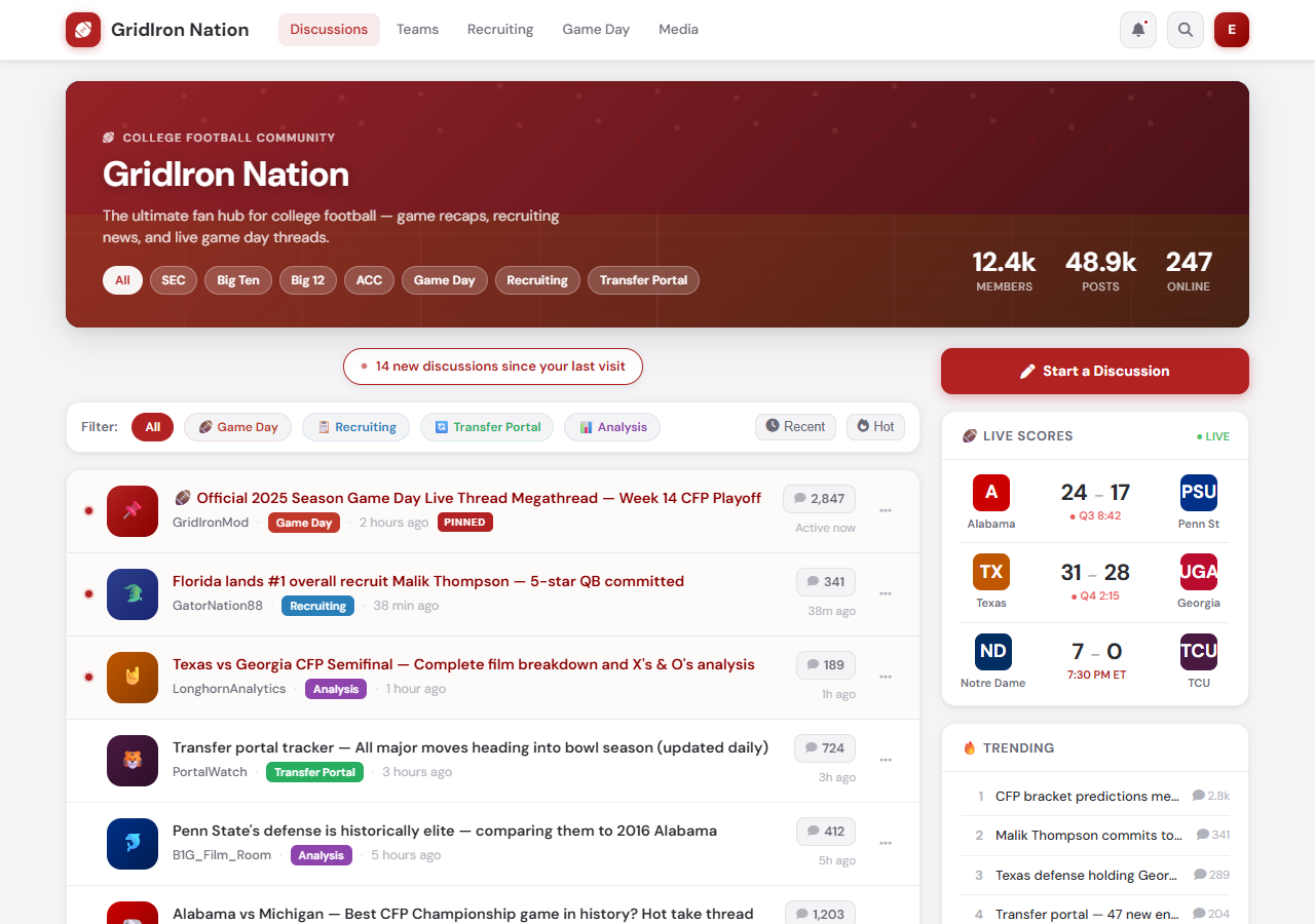 Forum Index Dark