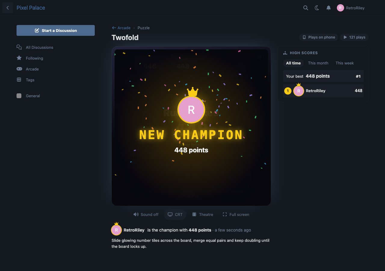 The new champion celebration