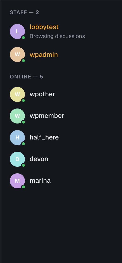 The Online list