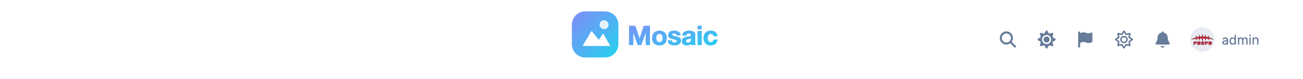 A centred logo