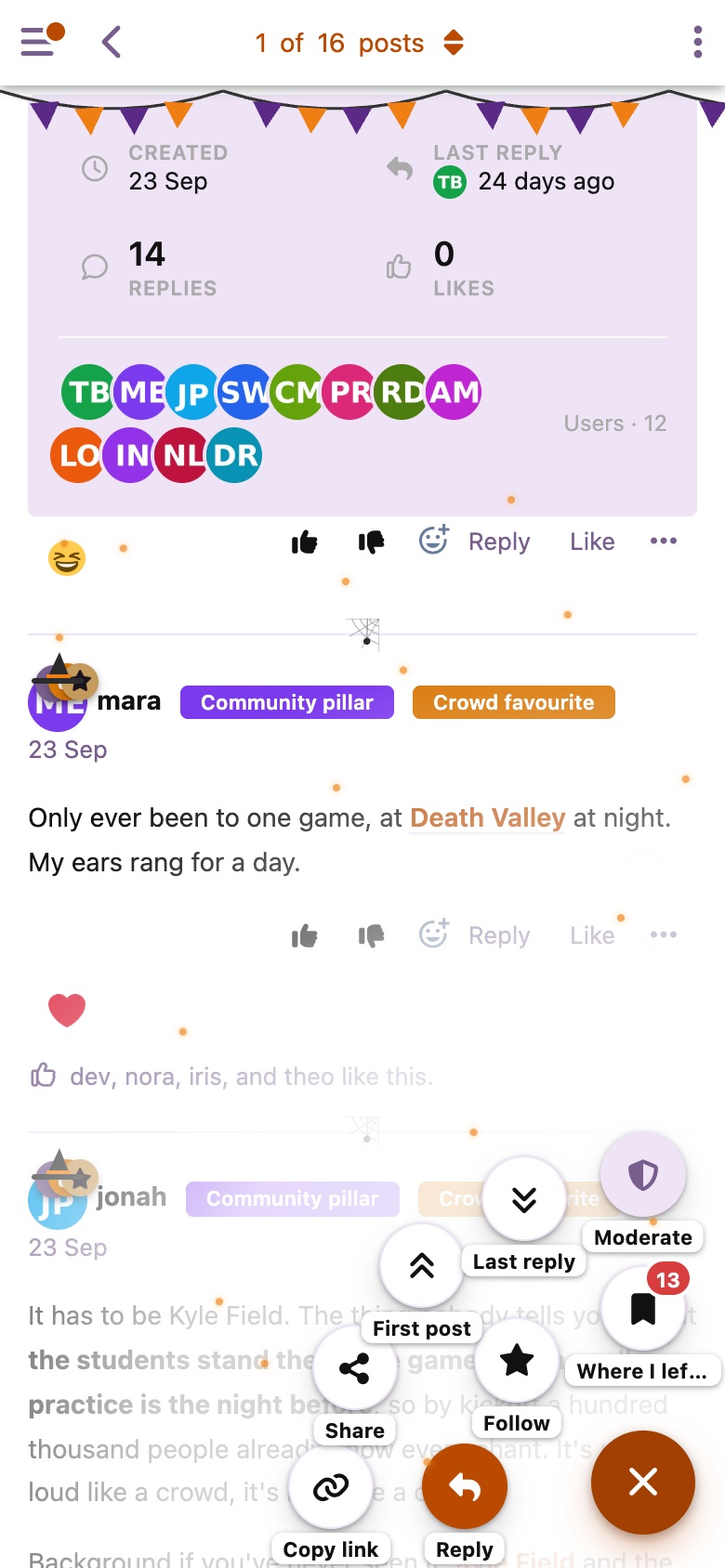 The fan on a phone