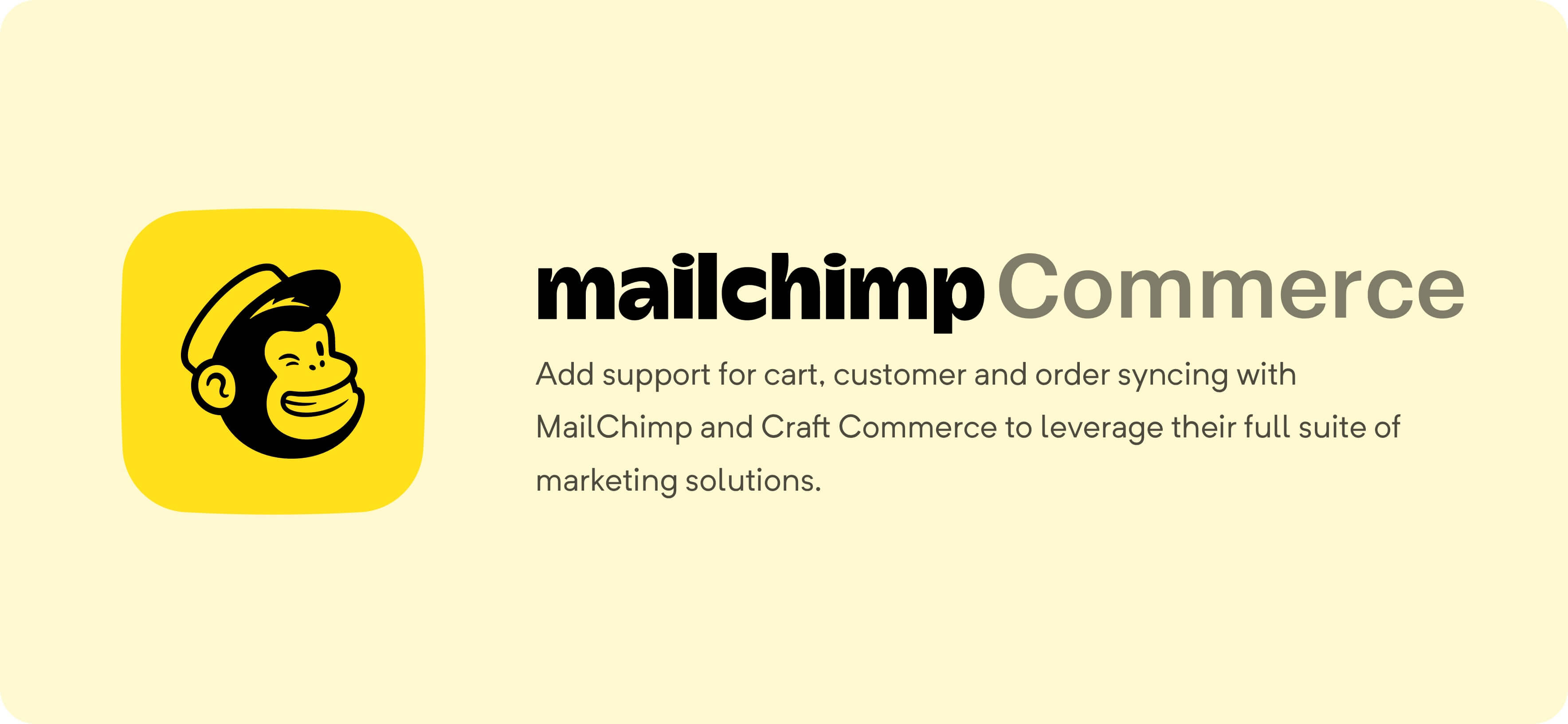 Mailchimp for Craft Commerce