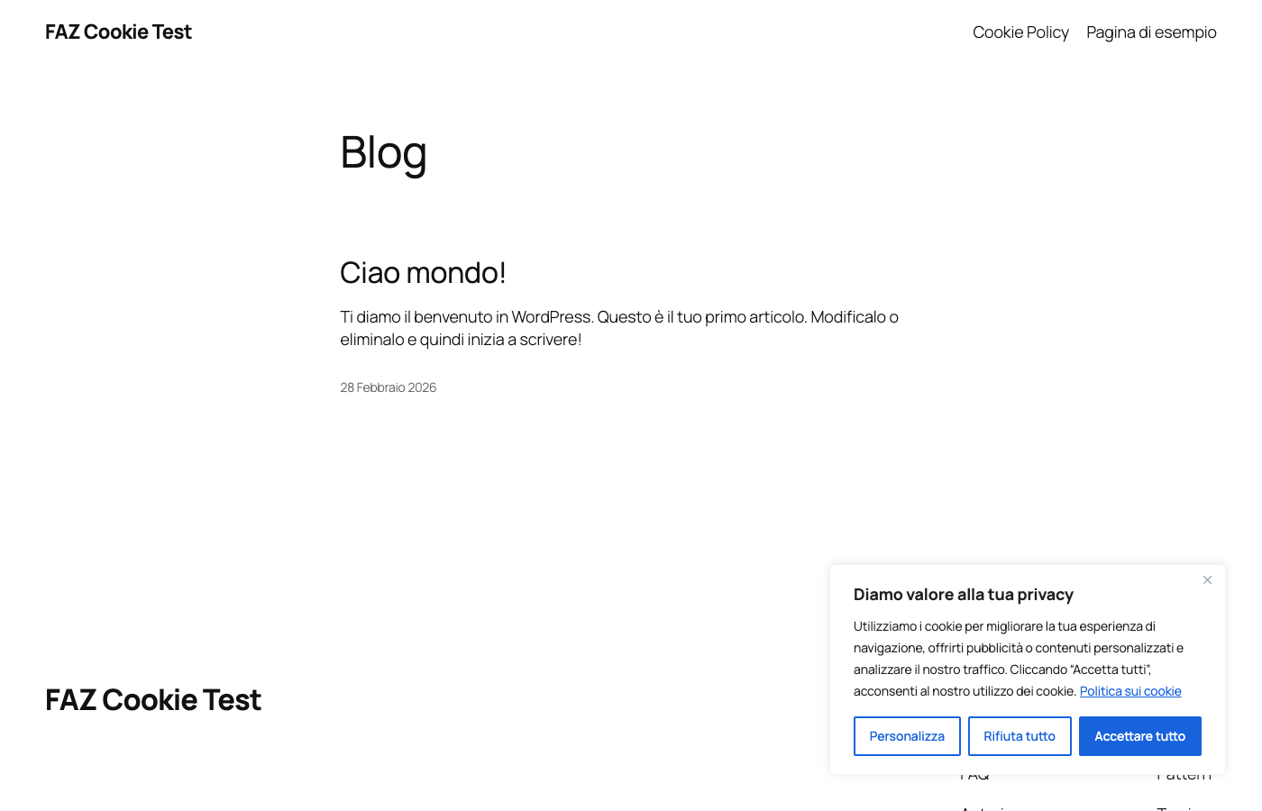 Cookie consent banner