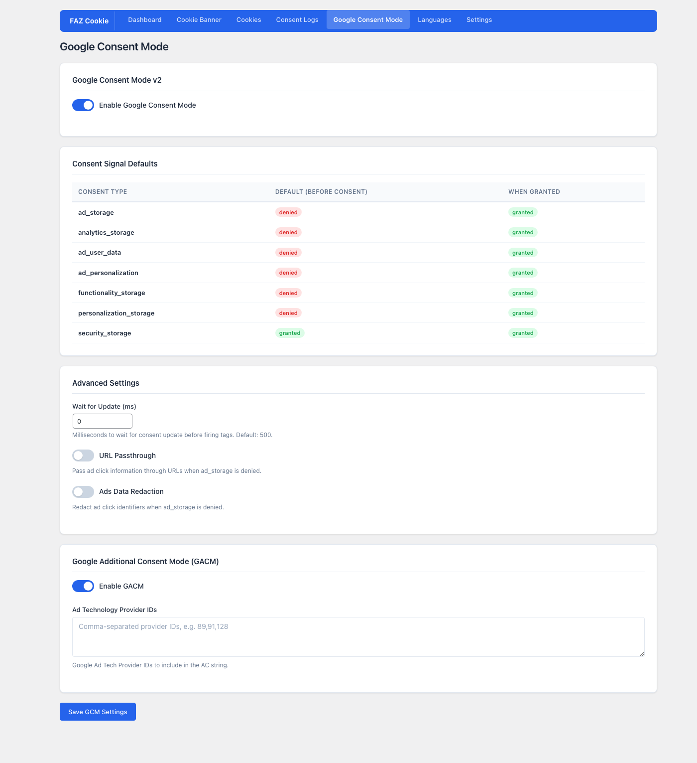 Google Consent Mode
