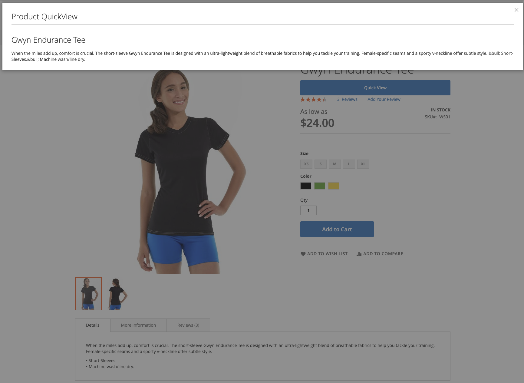 Product View Page