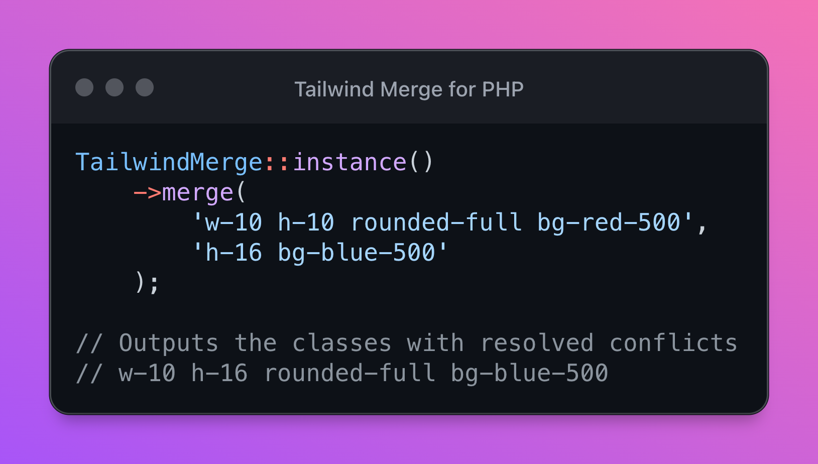TailwindMerge for PHP