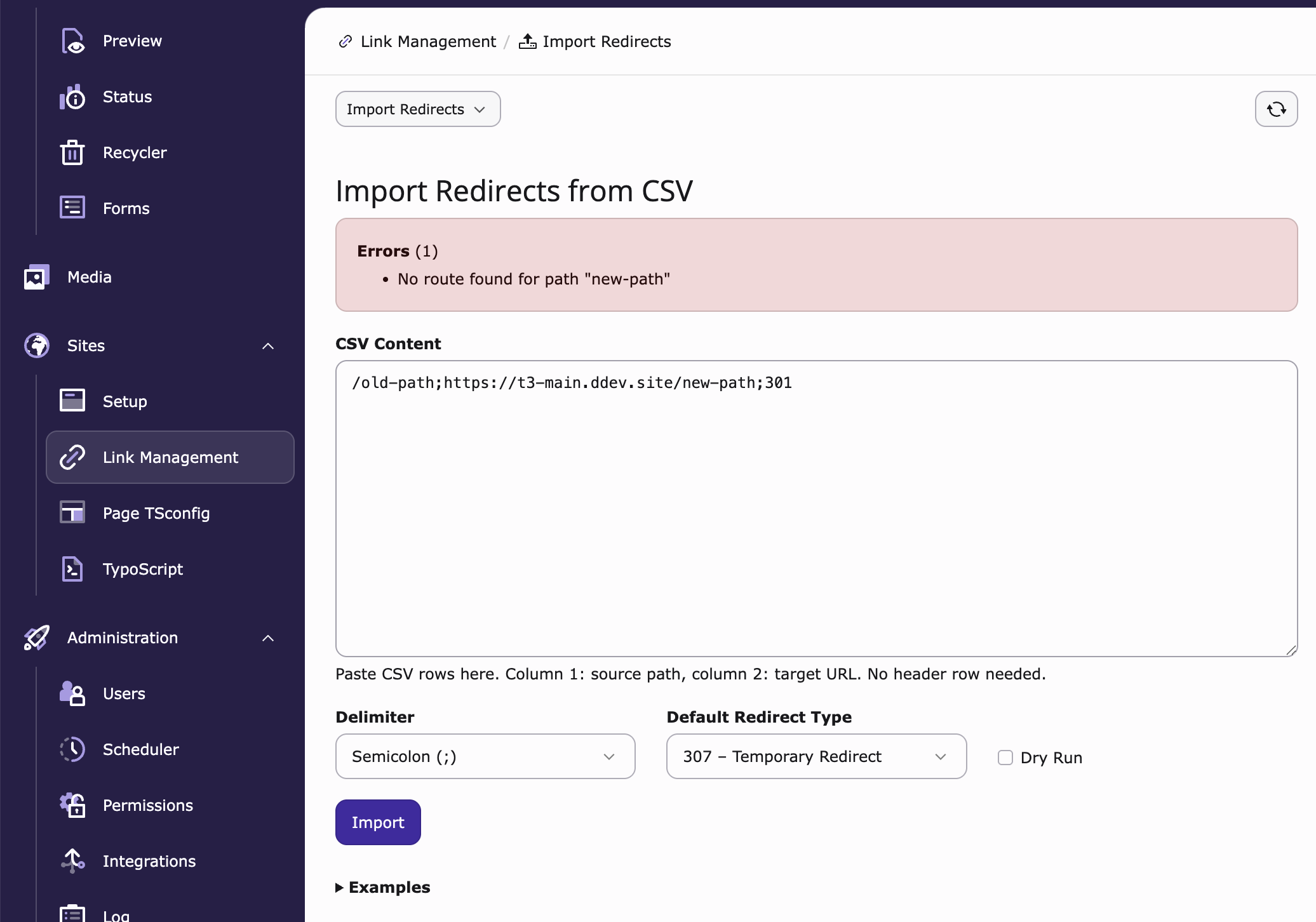 Import errors