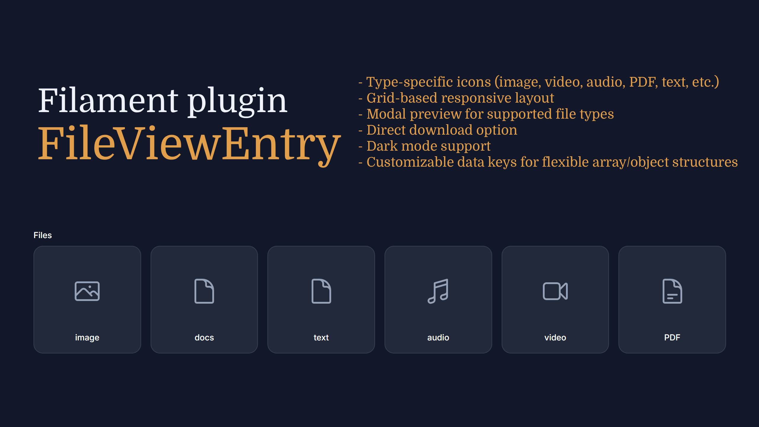 File View Entry - Grid Layout with File Type Icons