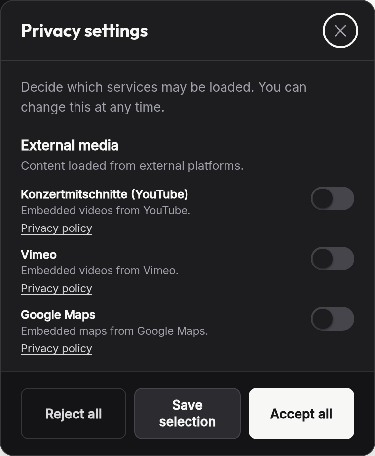 The dialog in a dark theme