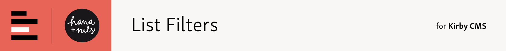 List Filters for Kirby CMS