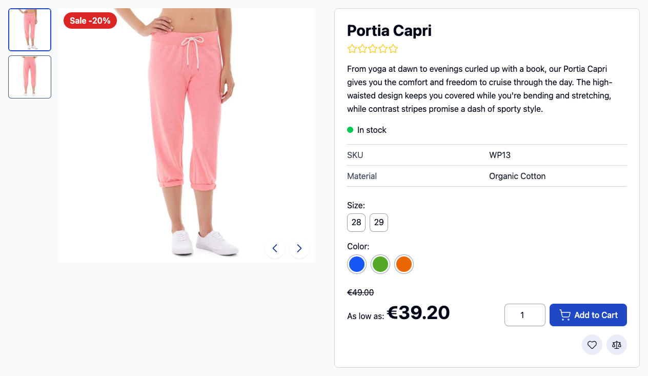 Product page