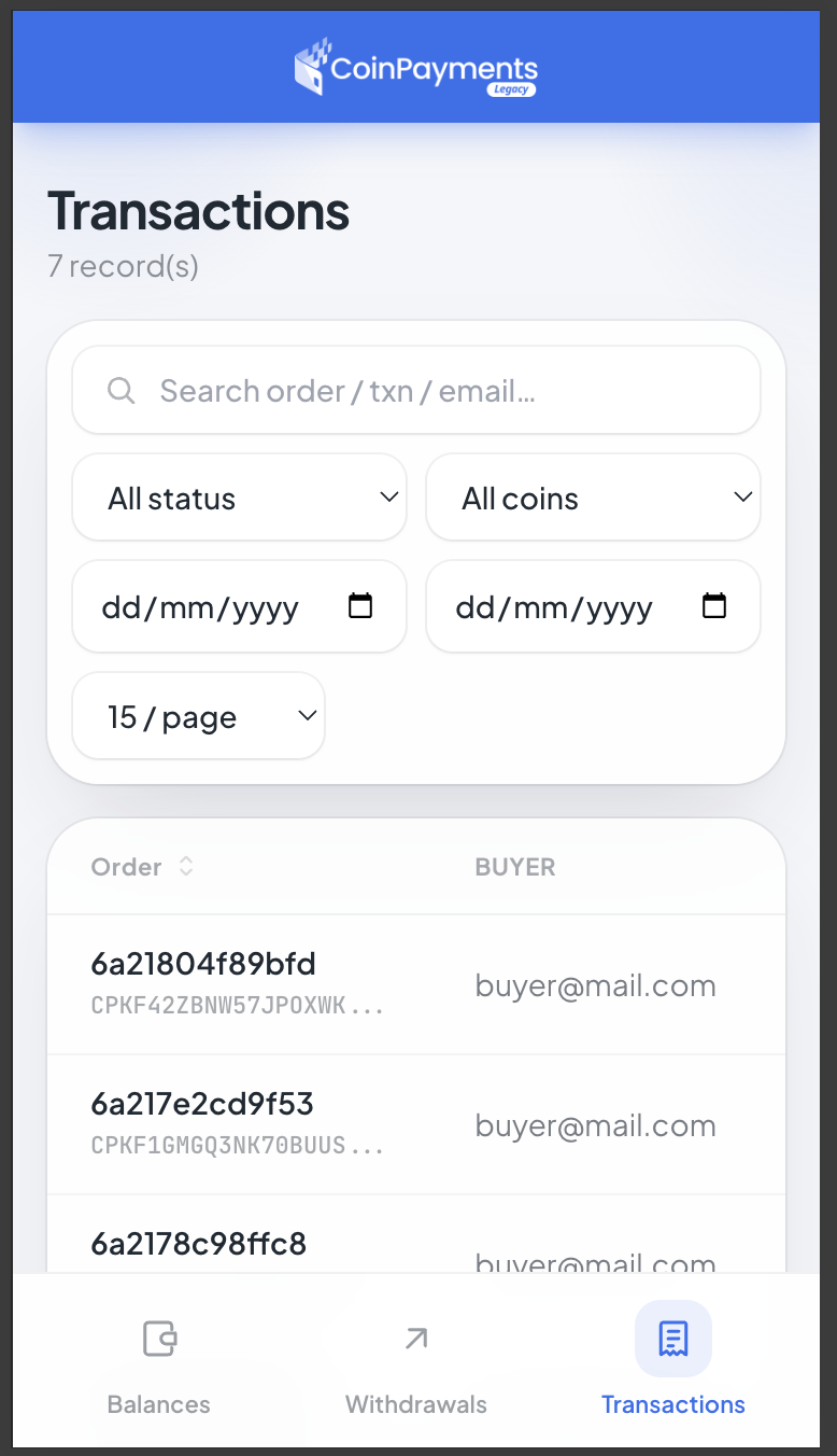 Mobile transactions