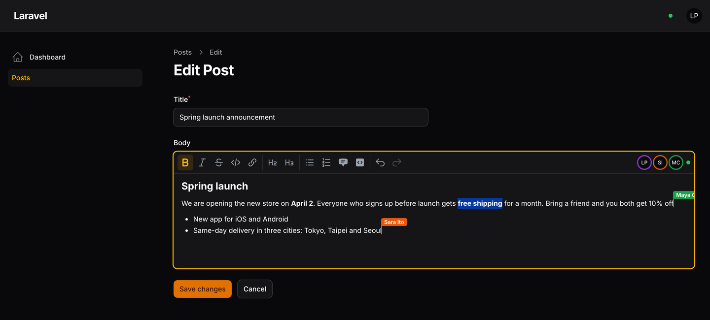 Dark mode