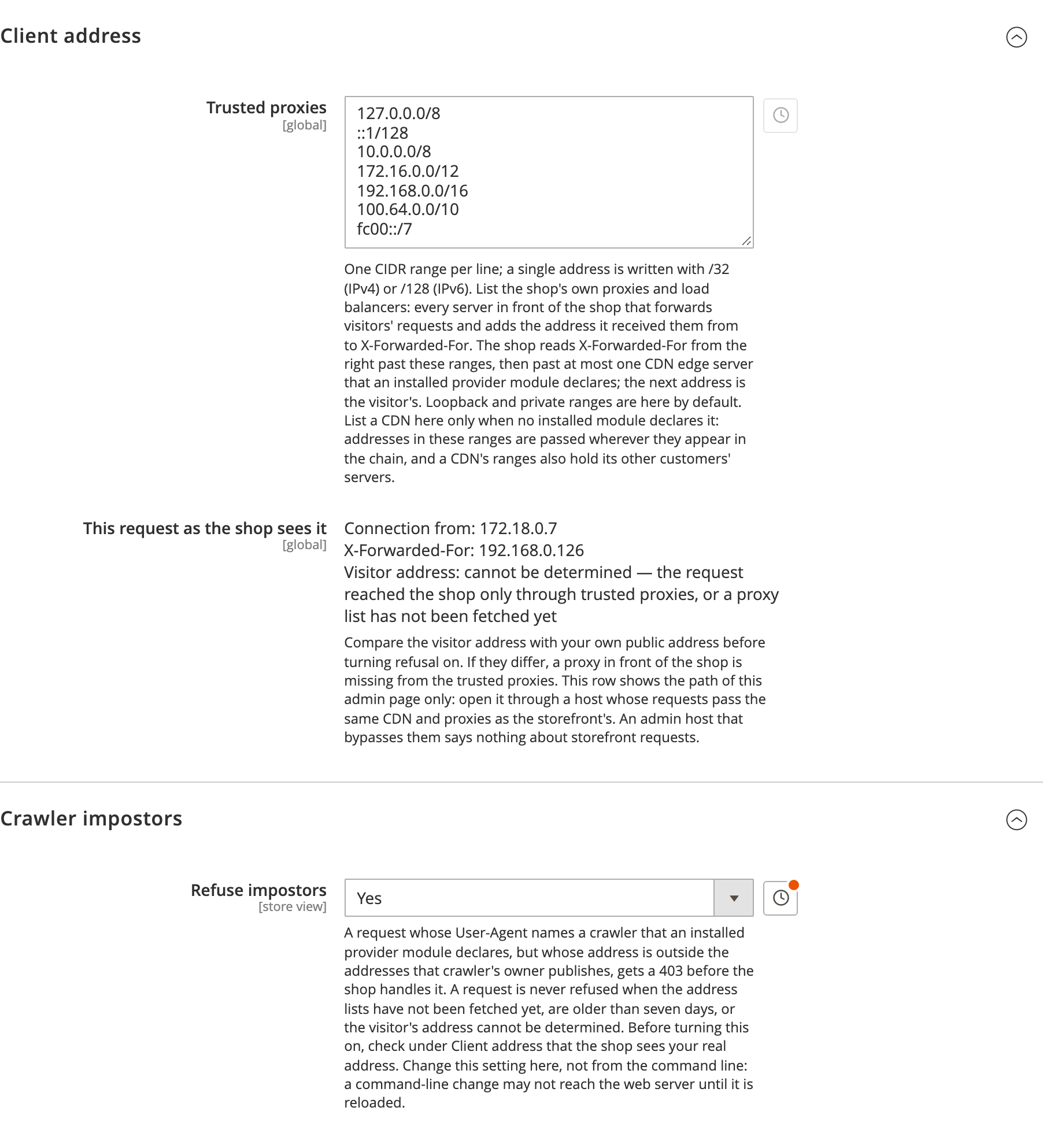 The Bot Verification configuration section