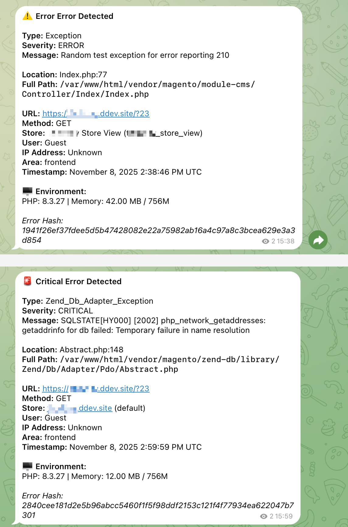 Telegram Configuration