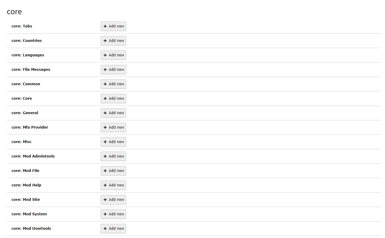 All locallang for specific category