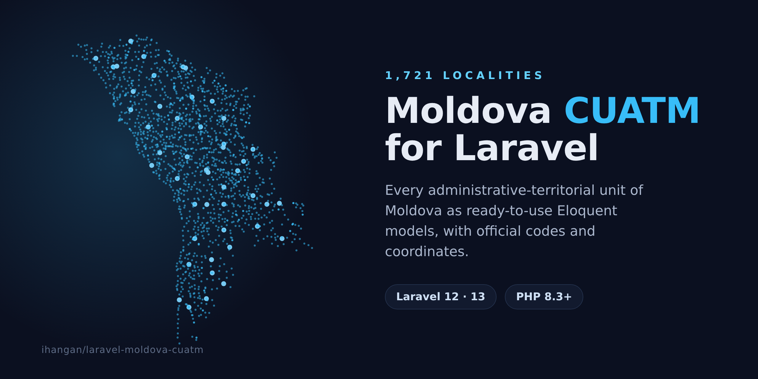 Moldova CUATM for Laravel