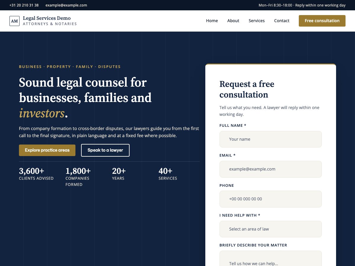 Elayne Legal home page