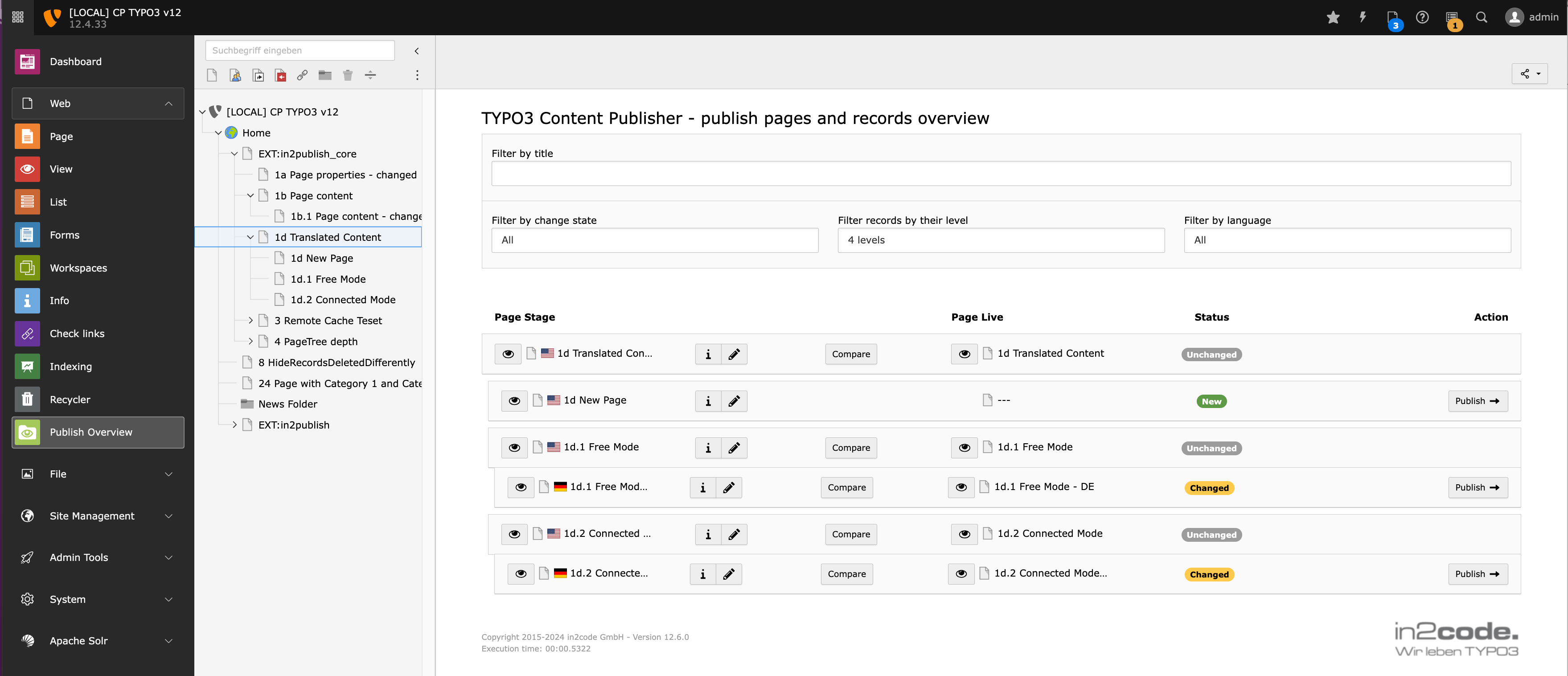 Publisher Overview Module