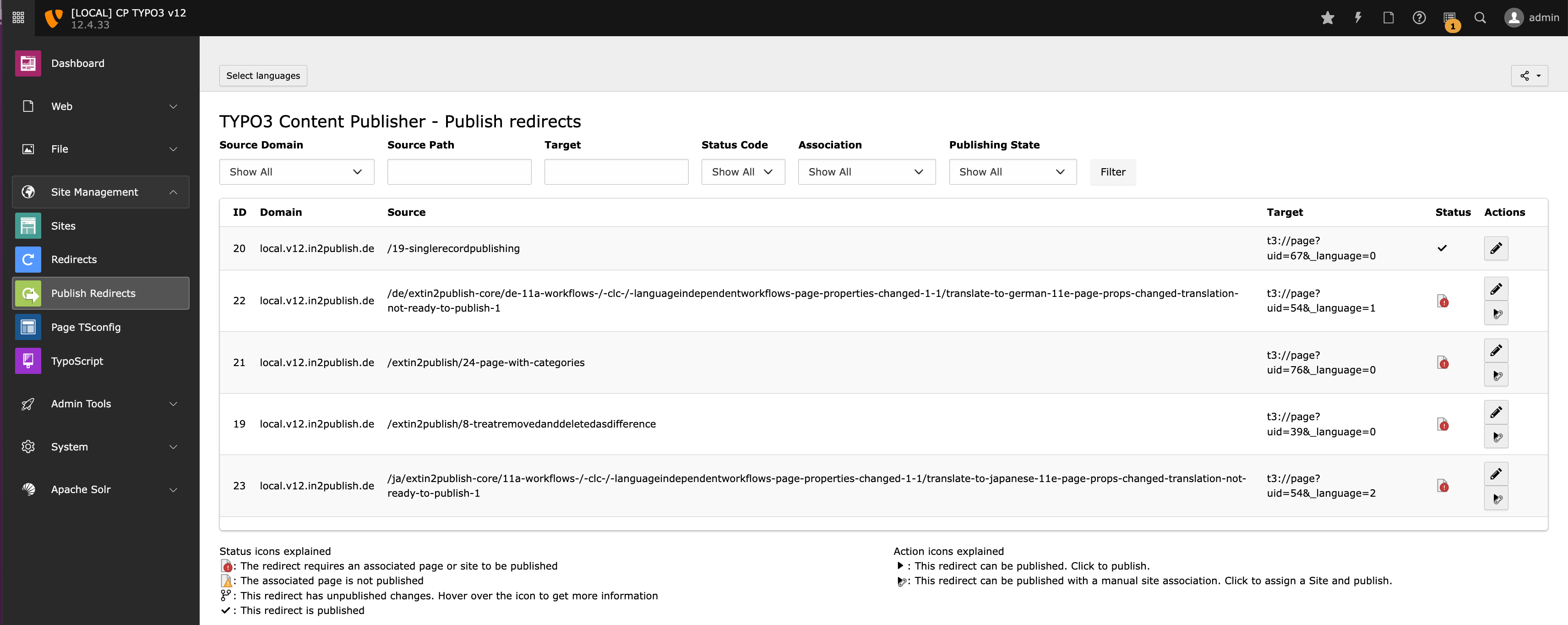 Publisher Redirects Module