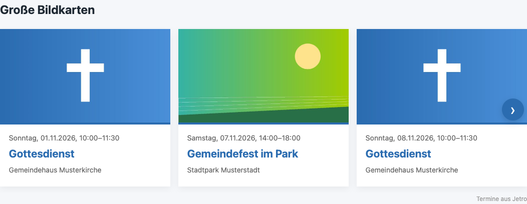 Große Bildkarten
