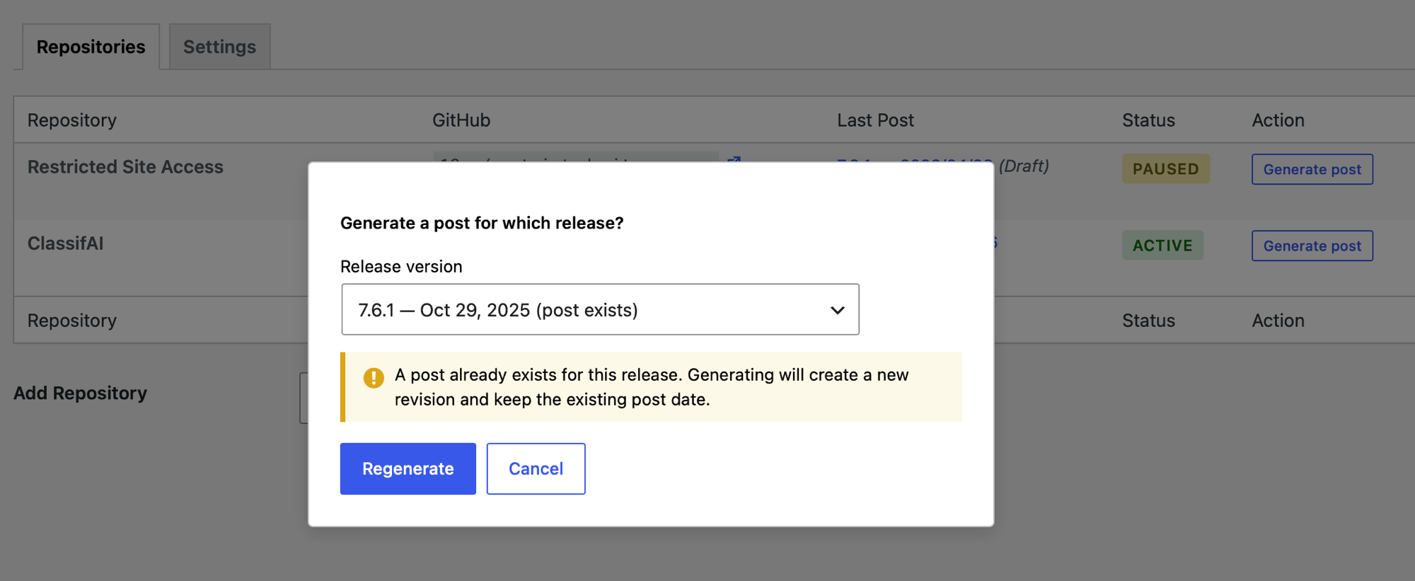 Release picker