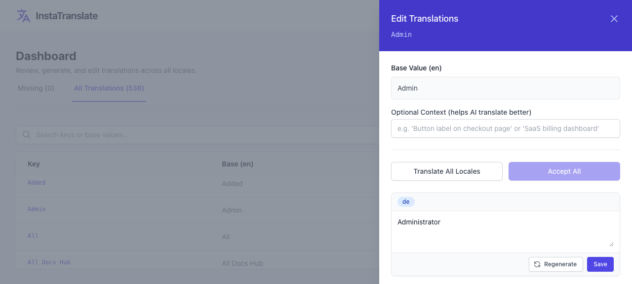 Dashboard - Sidebar