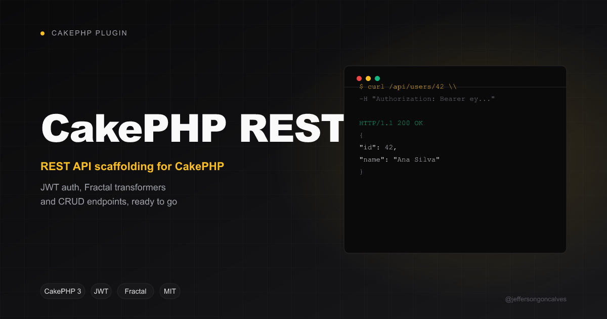 CakePHP REST API