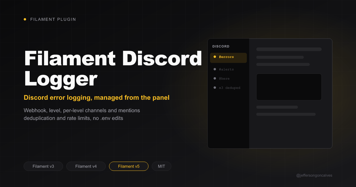 Filament Discord Logger