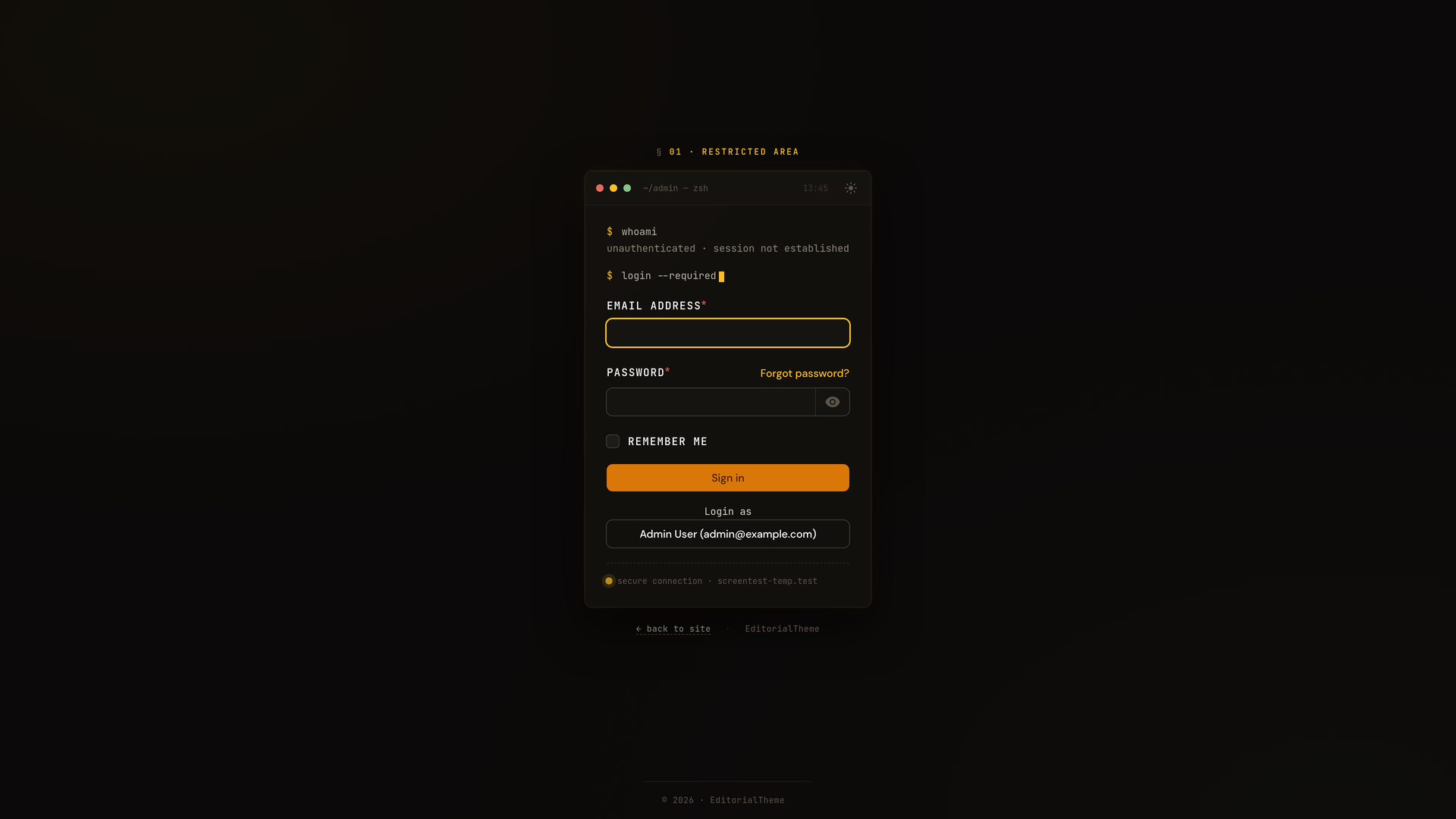 login