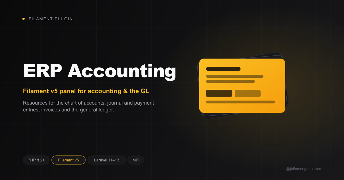Filament ERP Accounting