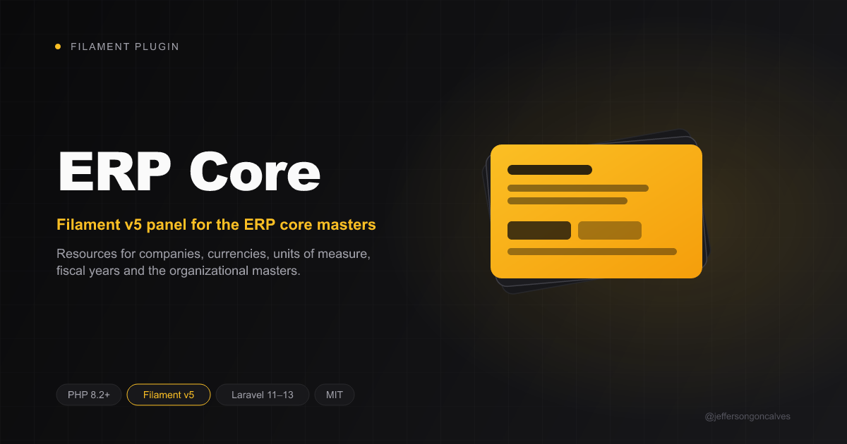 Filament ERP Core