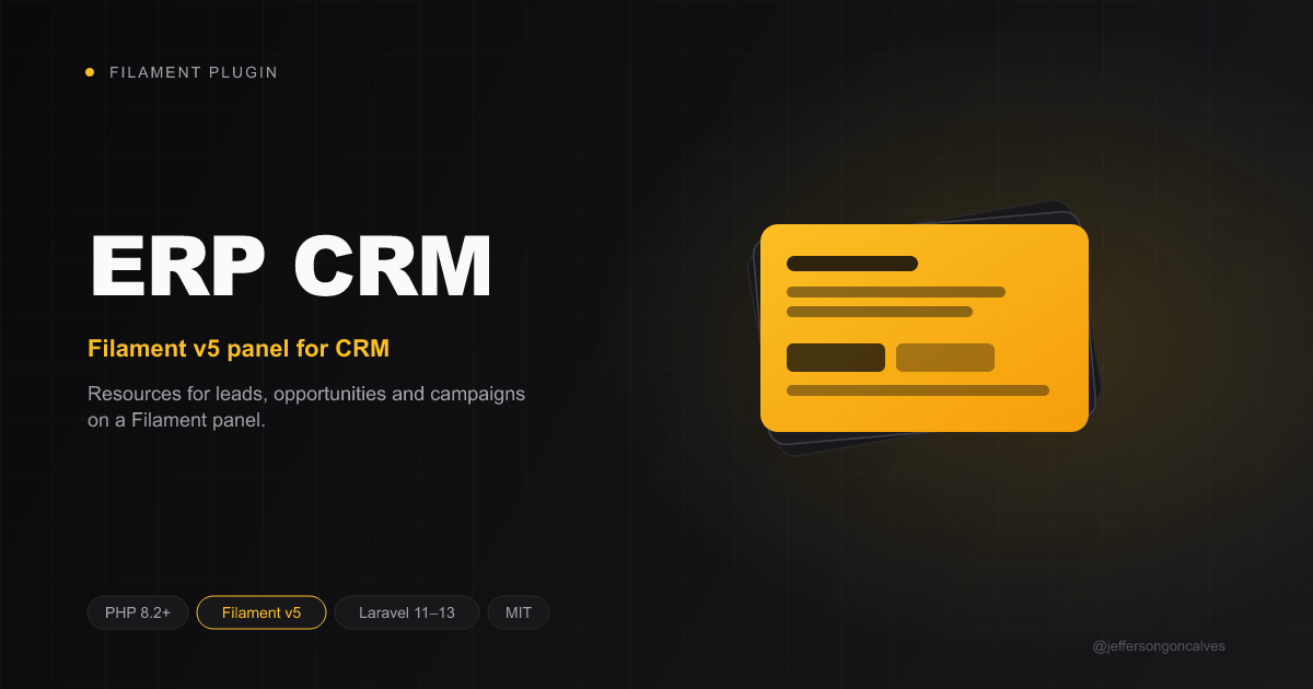Filament ERP CRM