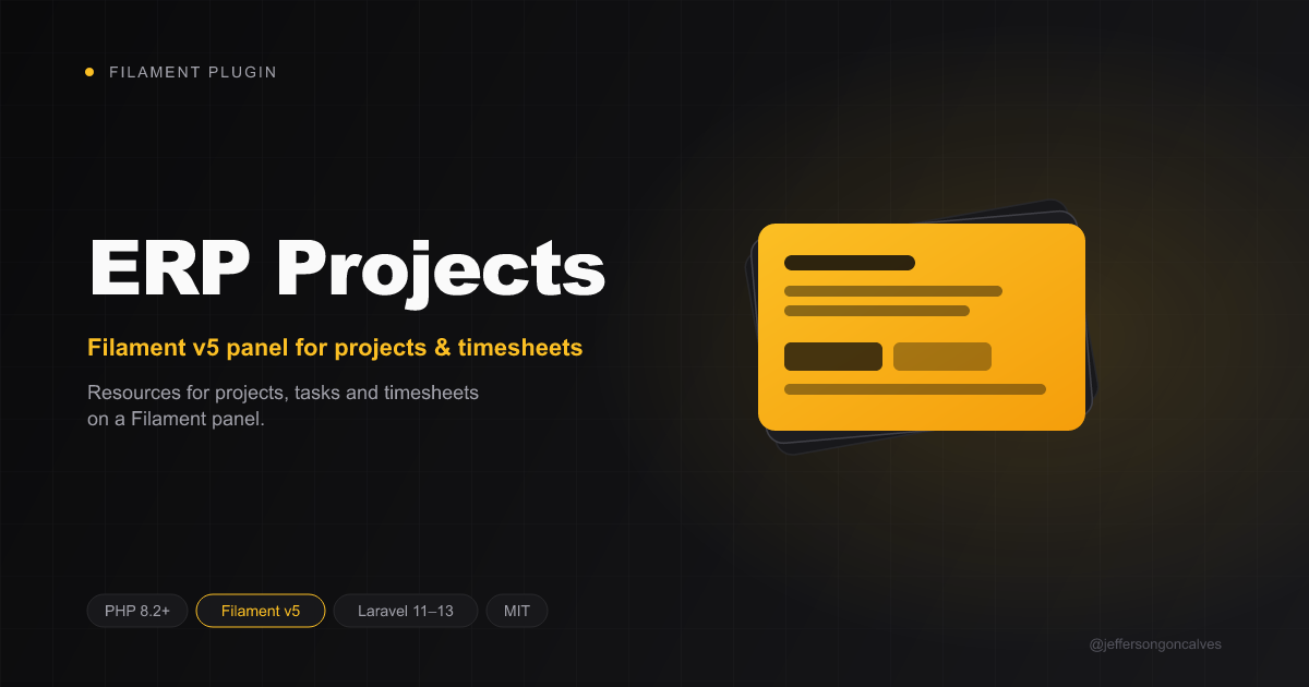 Filament ERP Projects