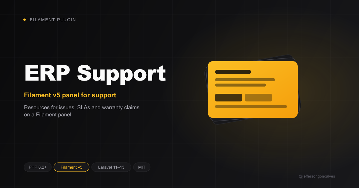 Filament ERP Support