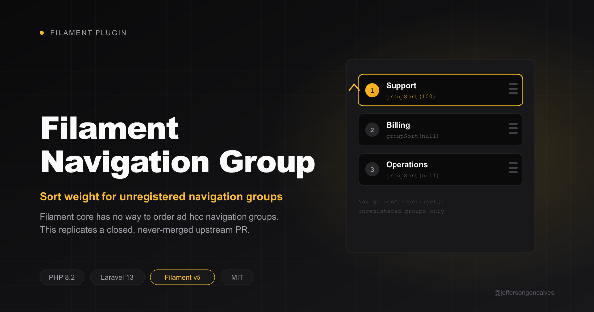 Filament Navigation Group