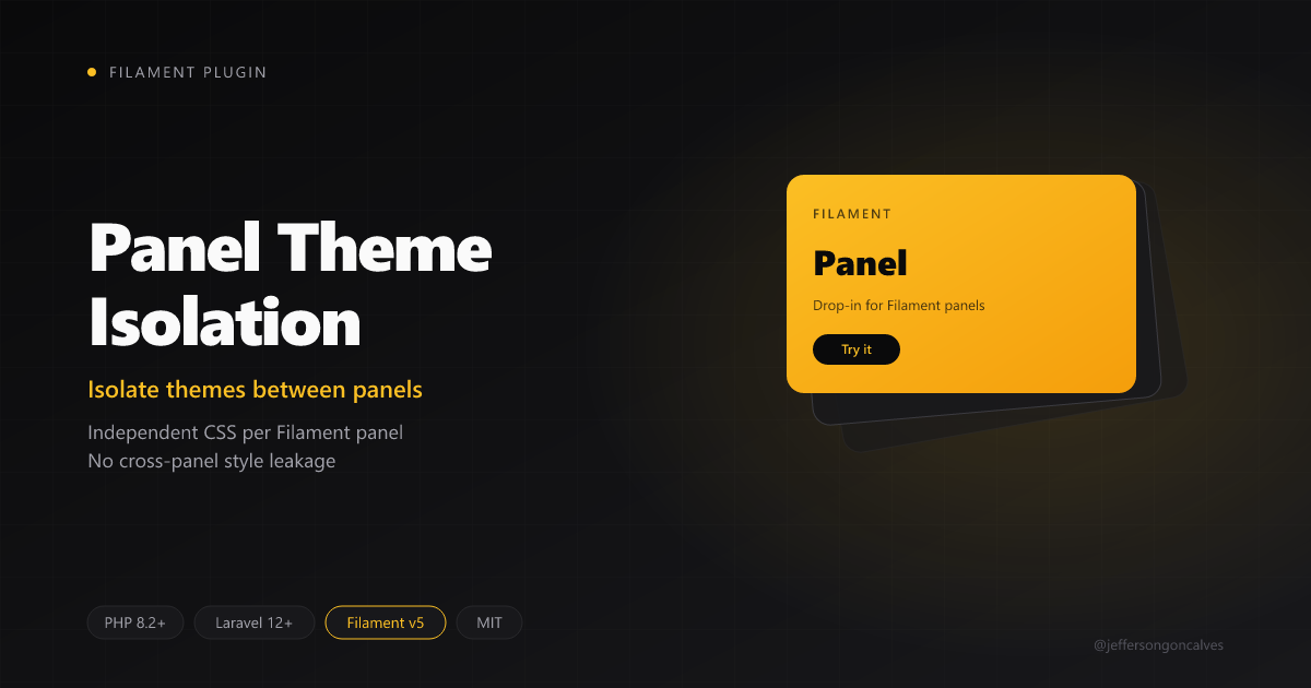 Filament Panel Theme Isolation