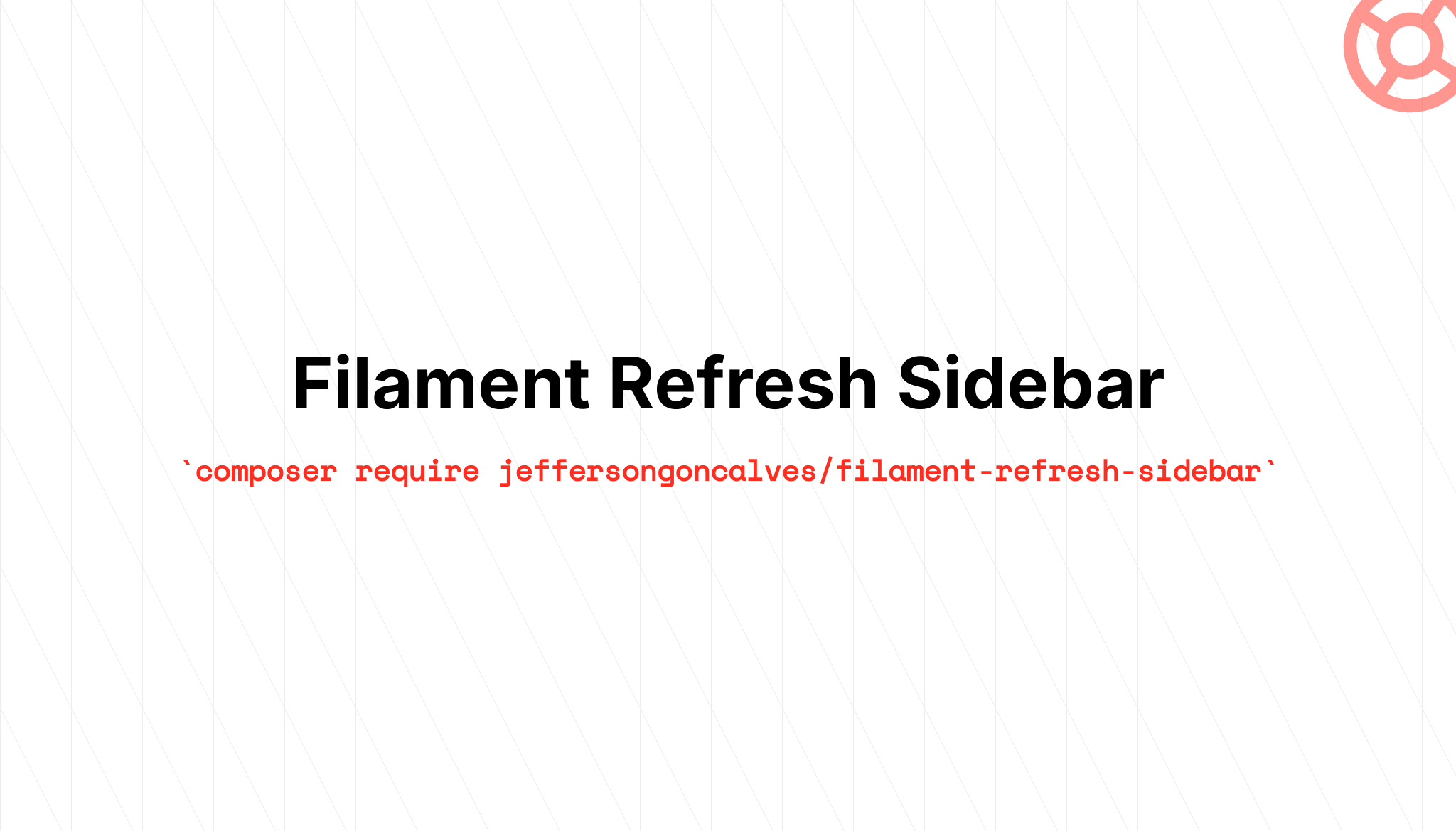 Filament Refresh Sidebar