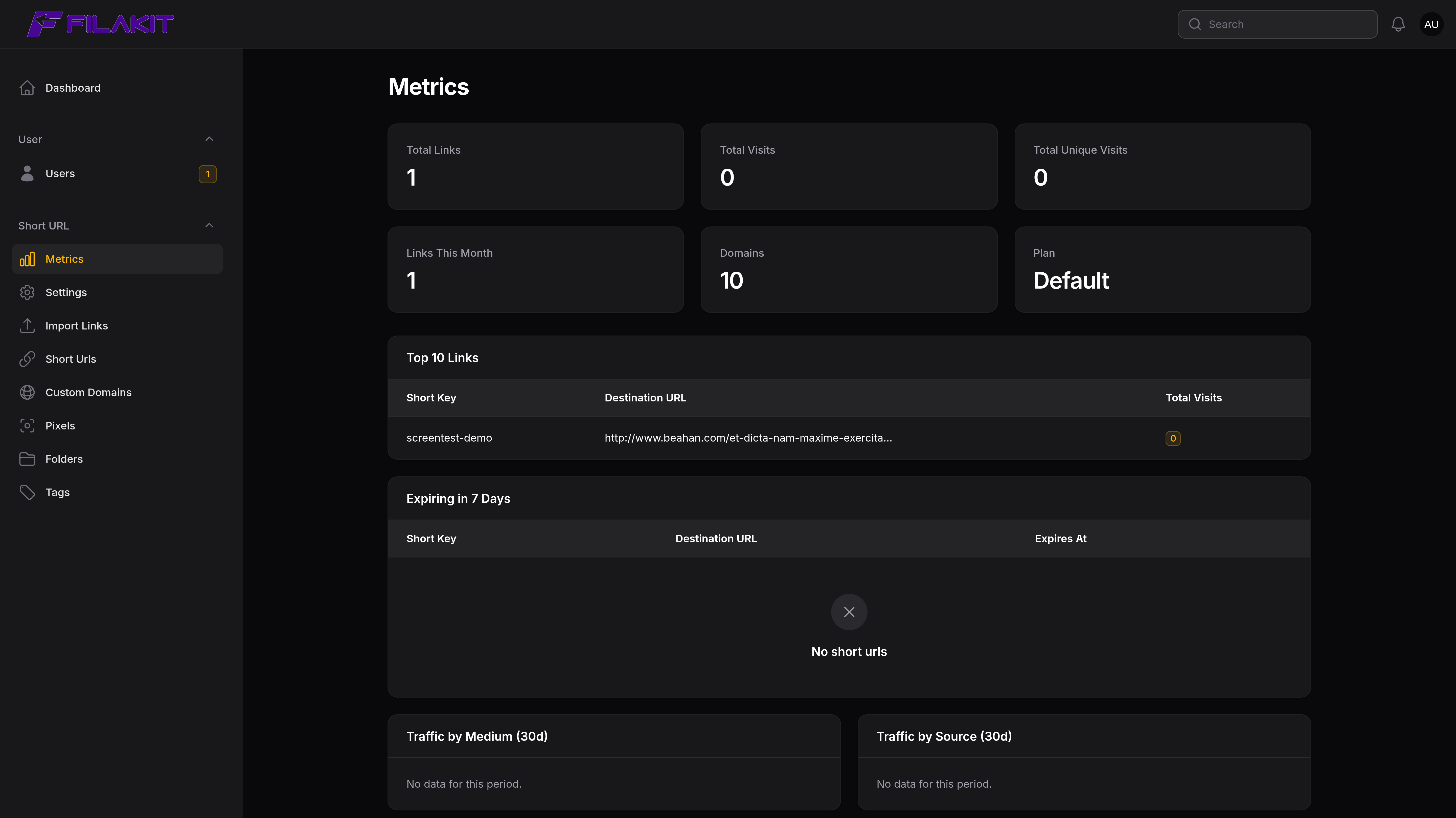 metrics-page