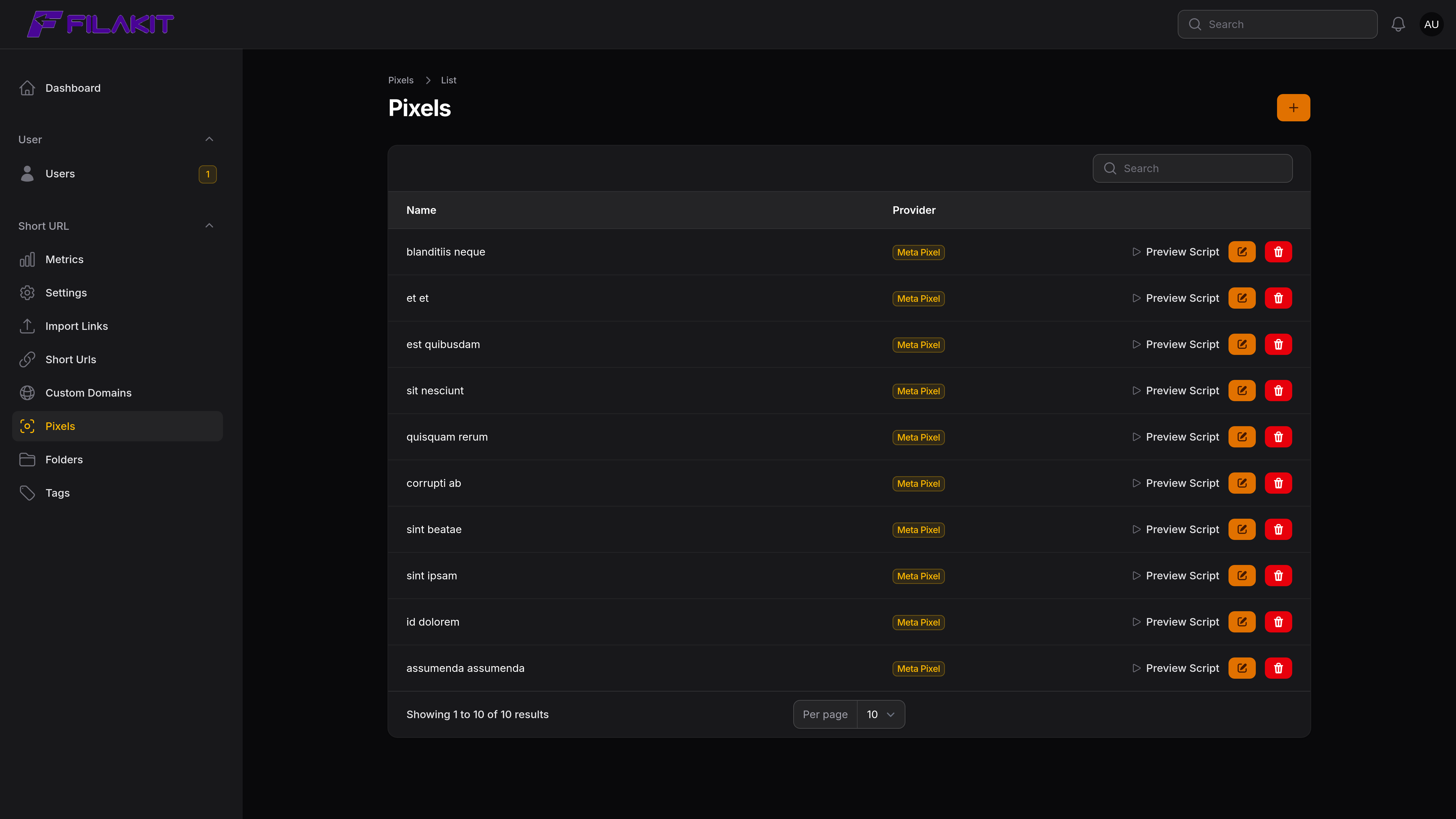 pixel-list