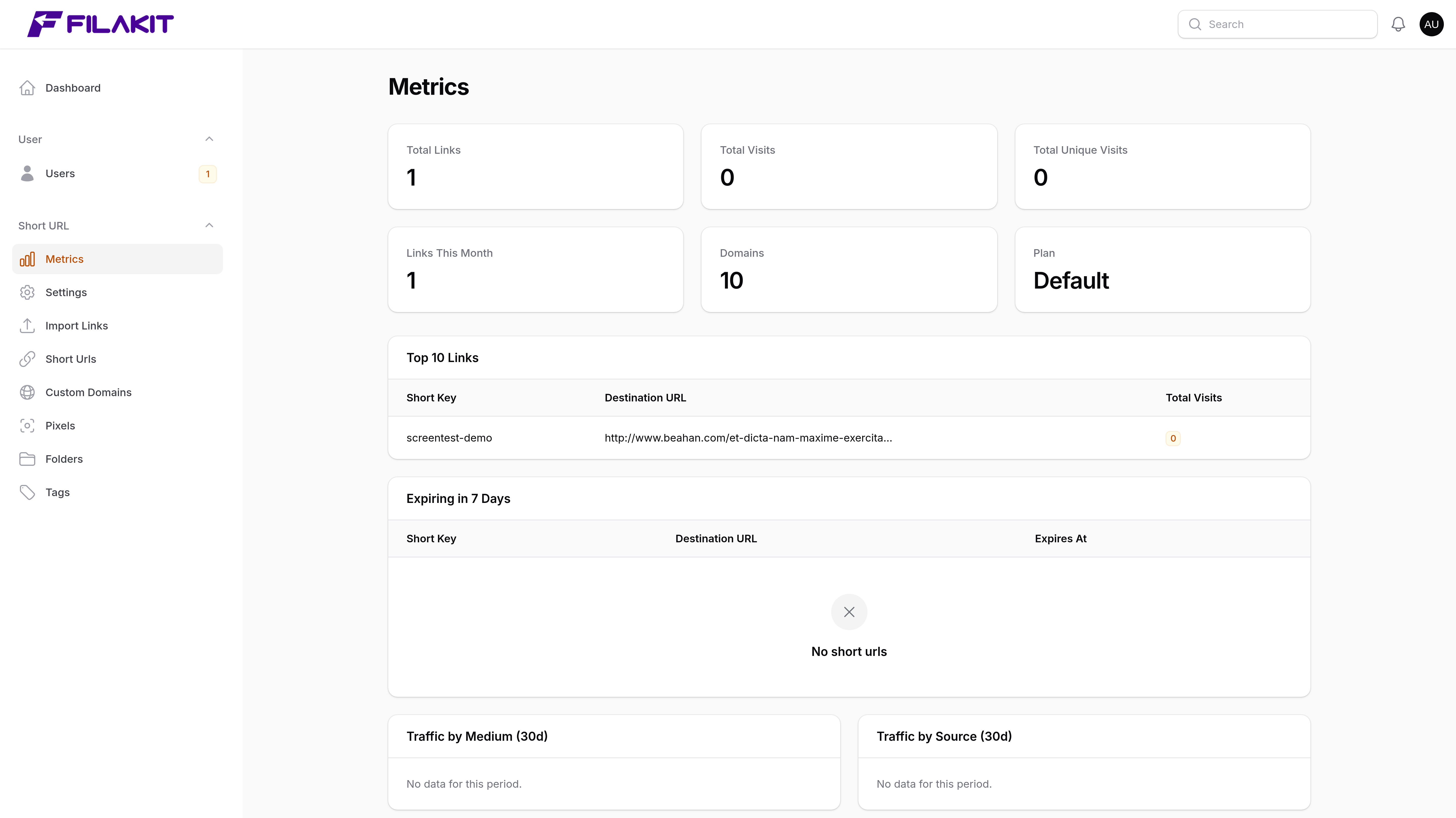 metrics-page