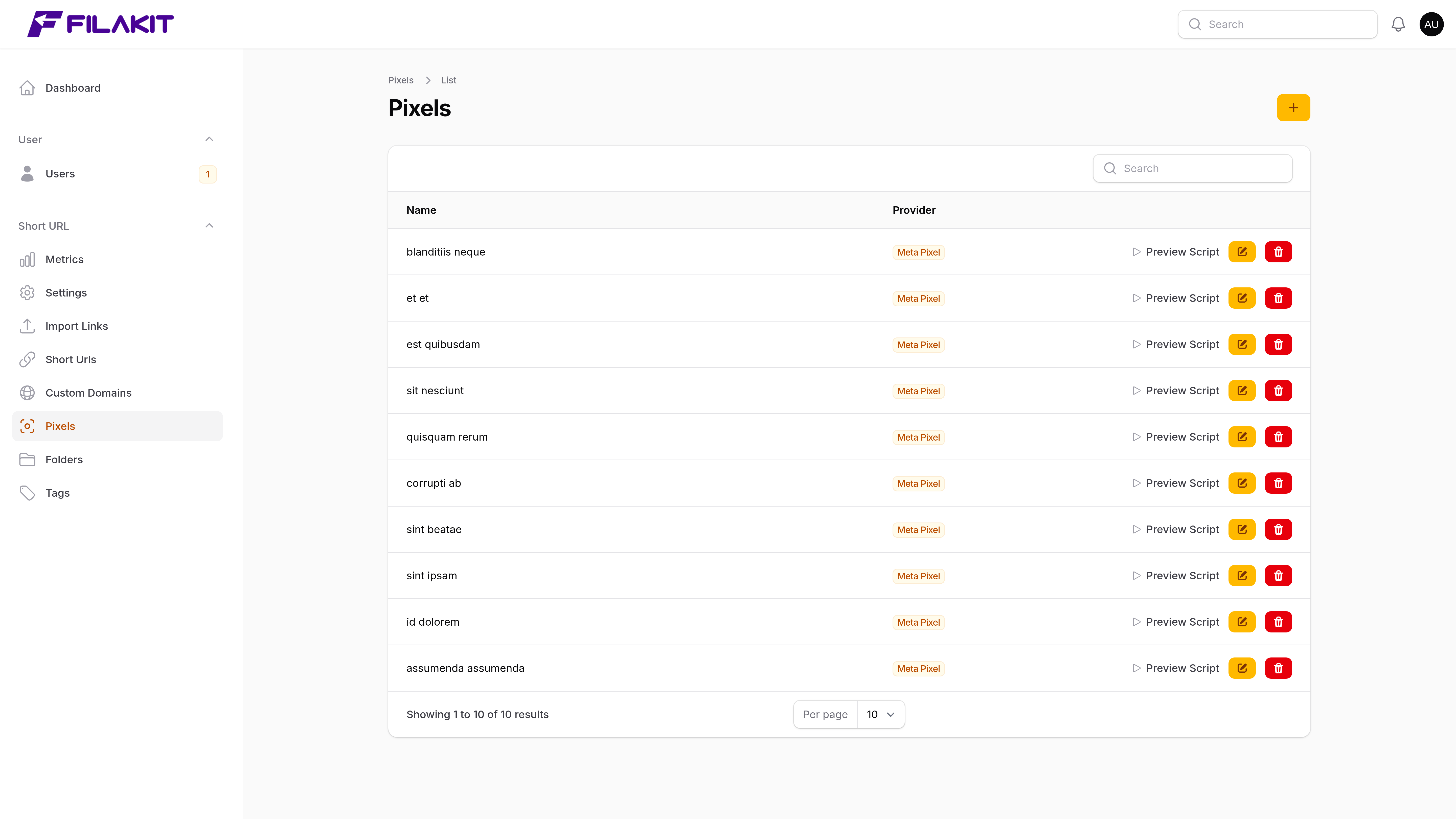 pixel-list