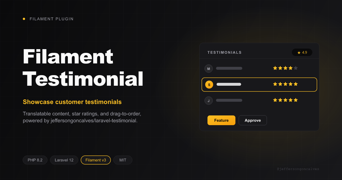 Filament Testimonial
