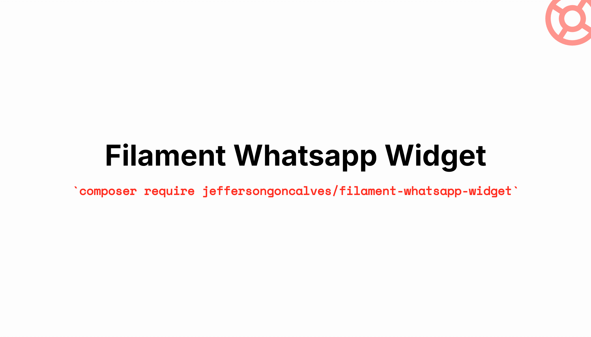 Filament Whatsapp Widget